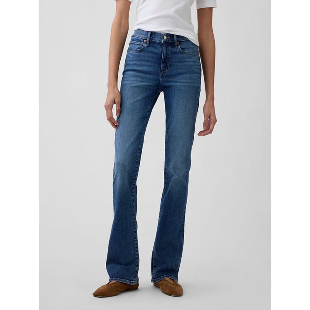 New Gap Mid Rise Universal Baby Boot Jeans Medium Wash - Size 16/33R - Picture 3 of 8
